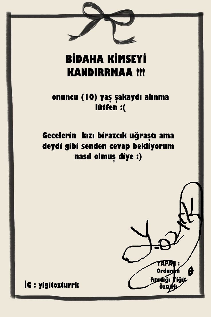 Son Not Fotoğrafı